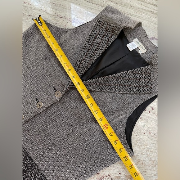 Coldwater Creek Gray Black Vest size M - Picture 7 of 8